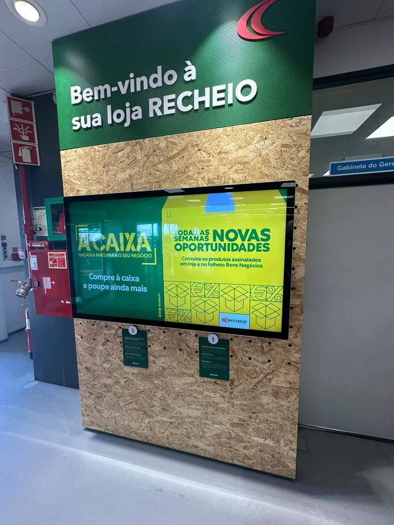 Ecrã de boas-vindas Recheio